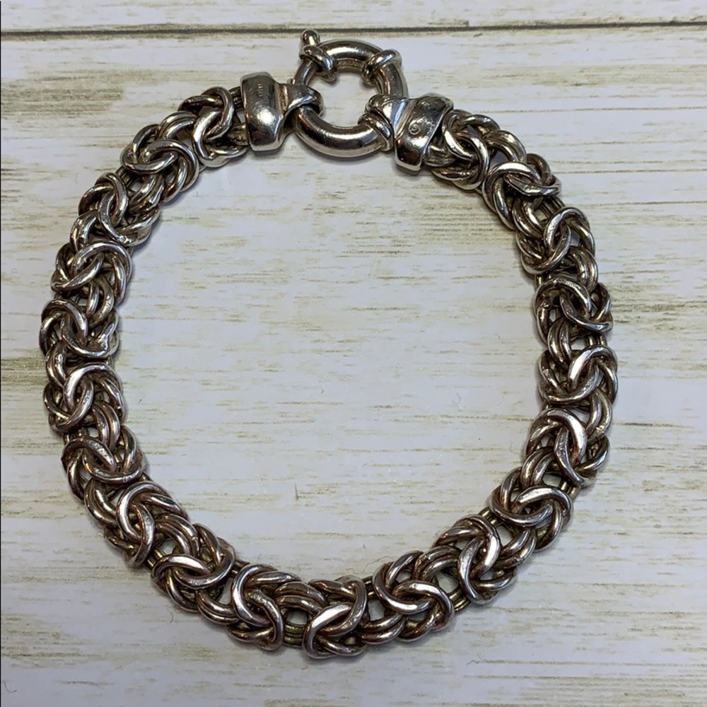 Sterling Silver Woven Link Bracelet